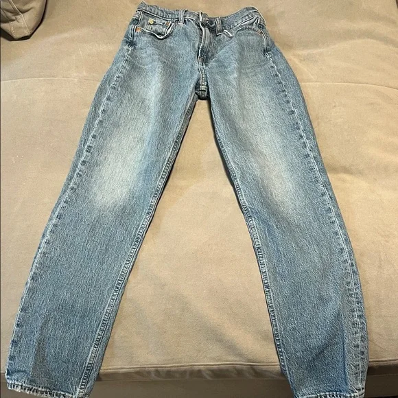 GAP Sky High Straight Blue Women's Jeans - Picture 5 of 5